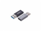 AKASA adaptér USB3.1 Gen2 Type-C na Type-A (F/M), 2ks v b...