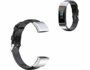 Strado Kožený řemínek pro Huawei Band 3/4 PRO (Black) univerzální