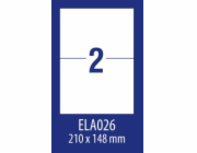 Avery Zweckform LABEL ZF ECONOMY 210X148MM 026 100ARK LABEL E100 ELA026 - ELA026