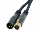 Monoprice XLR - XLR 1,5m černý kabel