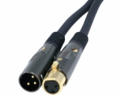 Monoprice XLR - XLR 1,5m černý kabel