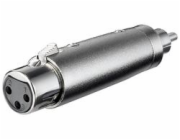 goobay XLR adaptér, Cinch zástrčka > XLR zásuvka 3-pin