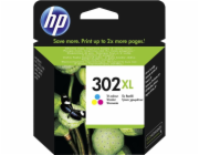 HP inkoustová kazeta 302XL tricolor CMY F6U67AE originál