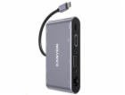 CANYON replikátor portů DS-14 8v1, 1xUSB-C PD 100W, 1xHDM...