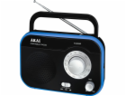 Rádio AKAI, PR003A-410, AM/FM, černá, 1 W RMS