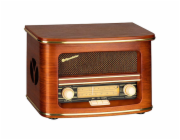 Rádio Roadstar, HRA-1500UEMP, retro, AM/FM, CD/MP3, dálkové ovládání, 2x2,5 W RMS