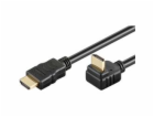 PremiumCord HDMI High Speed+Ethernet kabel, zlacený zahnu...