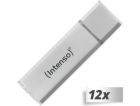 12x1 Intenso Alu Line silber 8GB USB Stick 2.0