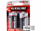 10x2 Ansmann Alkaline Mono D LR 20 red-Line         1514-...