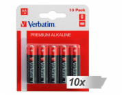 10x10 Verbatim Alkaline Batterie Mignon AA LR 06            49875