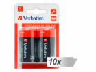 10x2 Verbatim Alkaline Batterie Mono D LR 20             ...