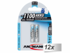 12x2 Ansmann NiMH Akku 1100 Micro AAA 1050 mAh