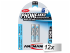 12x2 Ansmann maxE NiMH Akku Micro AAA 800 mAh DECT PHONE