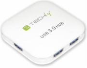 TECHLY HUB USB 3.0 Super-Speed ??4 Ports, bílé IUSB3-HUB4-WH