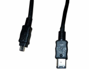 Firewire 6-pin - Firewire 4-pin, 2m, Black