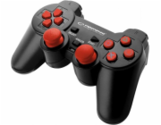 GAMEPAD PS3 / PC USB TROOPER ČERNÁ / ČERVENÁ