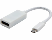 USB adaptér USB (3.1) adaptér, USB C (3.1) M-DisplayPort F, 0, bílý, 4K2K@30Hz