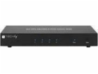 Techly IDATA DP-KVM4 KVM switch Rack mounting Black