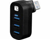 USB HUB Techly 3x USB-A 3.0 (IUSB3-HUB3-ROTB)