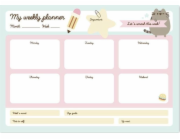 Pusheen Weekly Planner z kolekce Foodie