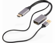 Gembird A-HDMIM-DPF-02 video cable adapter 0.1 m HDMI Type A (Standard) DisplayPort Black