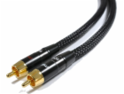 Melodika RCA (Cinch) x2 - RCA (Cinch) x2 kabel 5m černý