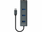 Savio AK-57 USB-C - 3 x USB-A HUB s adaptérem RJ-45 Gigab...