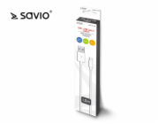 Savio CL-125 USB kabel USB 2.0 1 m USB A USB C Bílá