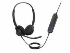 Jabra Engage 40 (Inline Link)/Stereo/ANC/USB/Drát/MS/Černá