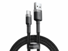 Kabel BASEUS USB TypeA M, USB TypeC M, 1m černý CATKLF-BG1