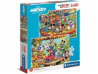 Clementoni Puzzle 2x60 Mickey and Friends 21620