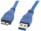 USB kabel Lanberg USB 3.0 MIKRO KABEL AM-MBM5P MODRÁ 50CM...