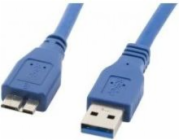 USB kabel Lanberg USB 3.0 MIKRO KABEL AM-MBM5P MODRÁ 50CM LANBERG CA-US3M-10CC-0005-B - CA-US3M-10CC-0005-B