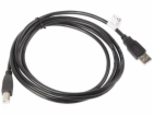 Lanberg USB 2.0 AM-BM 1,8M USB kabel (CA-USBA-10CC-0018-BK)