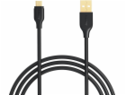 CB-MD1 Black rychlé rychlé nabíjení micro USB-USB kabel |...