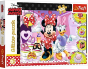 Puzzle 100 dílků Glitter Minnie a drobnosti