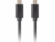 Lanberg USB-C M/M 3.1 GEN 2 kabel 1m 10GB/S PD100W černá  