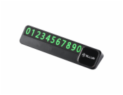 Tellur Basic Temporary car parking phone number card plastic black