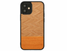 MAN&WOOD case for iPhone 12 mini herringbone arancia black