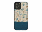 MAN&WOOD case for iPhone 12/12 Pro blue flower black