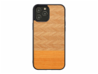 MAN&WOOD case for iPhone 12 Pro Max herringbone arancia b...