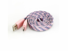 Sbox USB->Micro USB 2.0 M/M 1m colorfull blister rose USB...