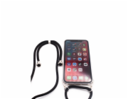 Samsung A30s Case with rope Black Transparent