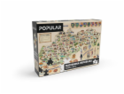 Puzzle Popular - Mapa Slovenska, 160 ks