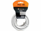 Libox Anténní kabel 5m bílý (PCC05)