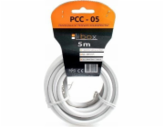 Libox Anténní kabel 5m bílý (PCC05)