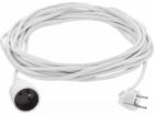 Prodlužovací kabel Elcan 1 Nest Z/U 10m White (PM-BW-1G-100)