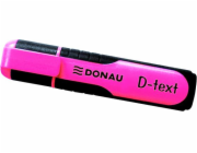 Donau Zvýrazňovač, textový popisovač D-Text růžový (14K122W)