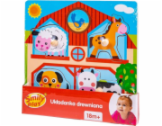 Smily Play Dřevěné farmářské puzzle Smily Play 4 ks