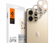 Tvrzené sklo Spigen pro objektiv fotoaparátu Spigen Optik Apple iPhone 13 Pro/13 Pro Max Gold [2 PACK]